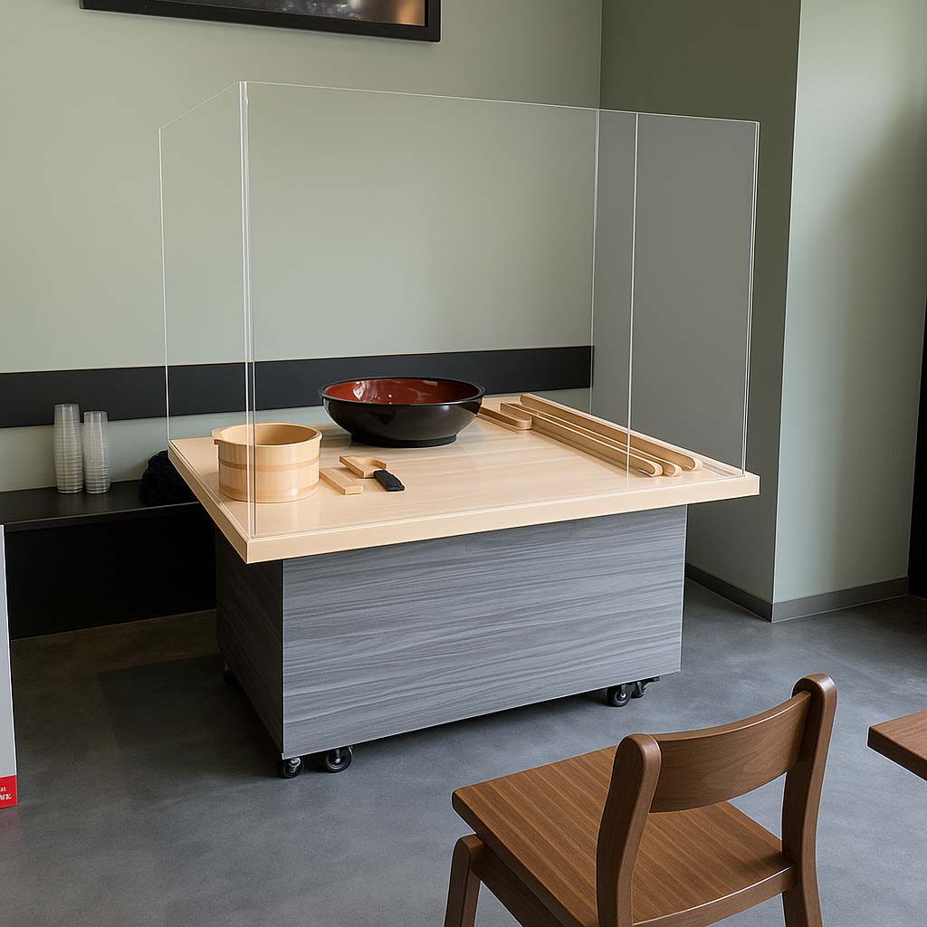 可動式蕎麦打ち台